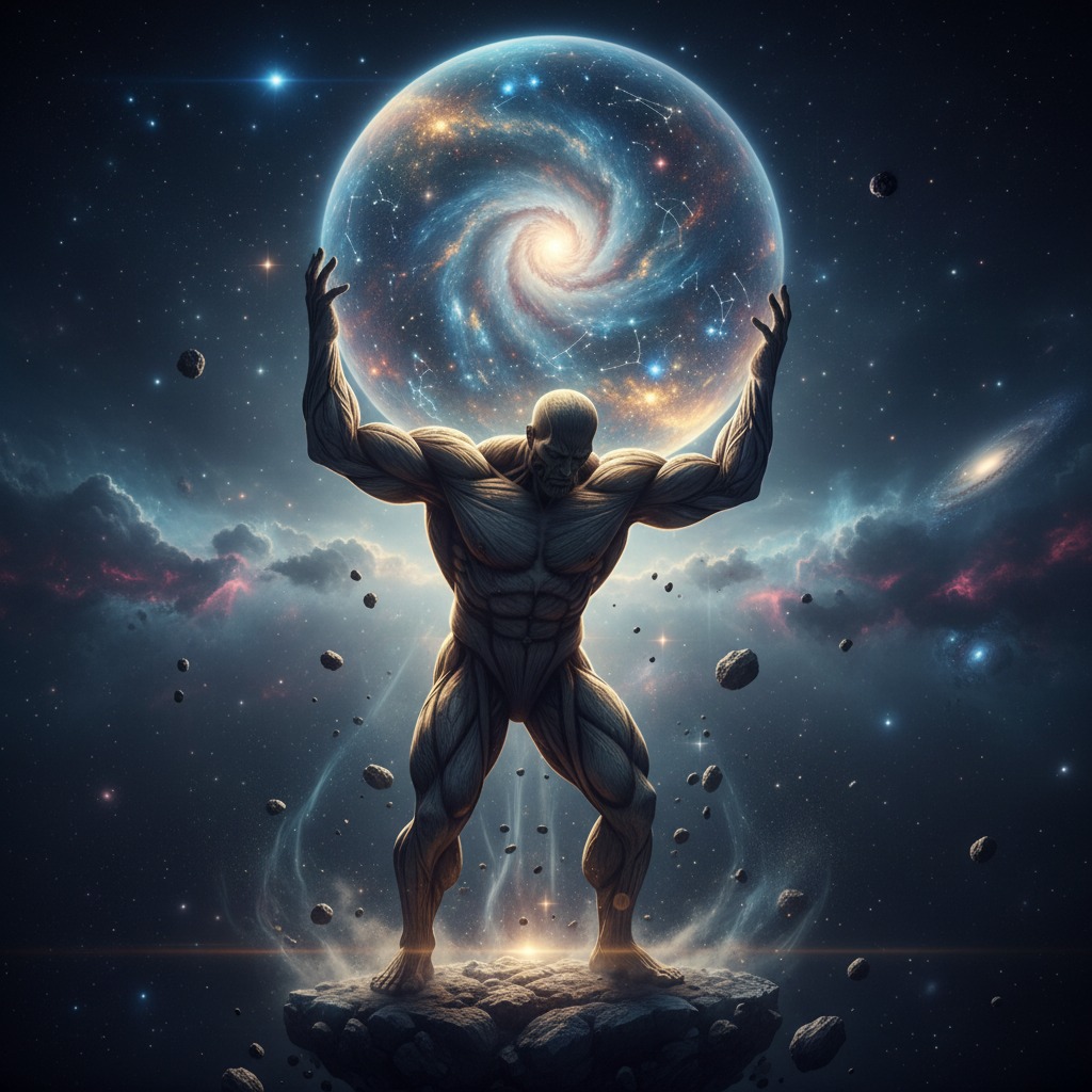 Ilustração conceitual do cometa 3I/ATLAS viajando pelo espaço profundo.