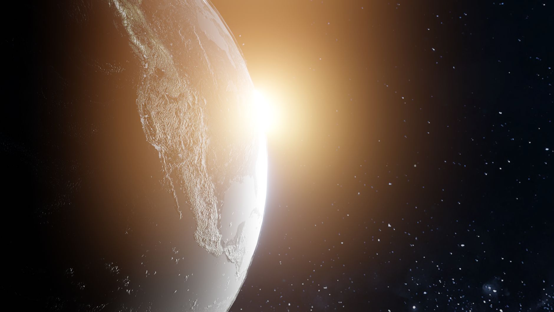 sunlight over earth
